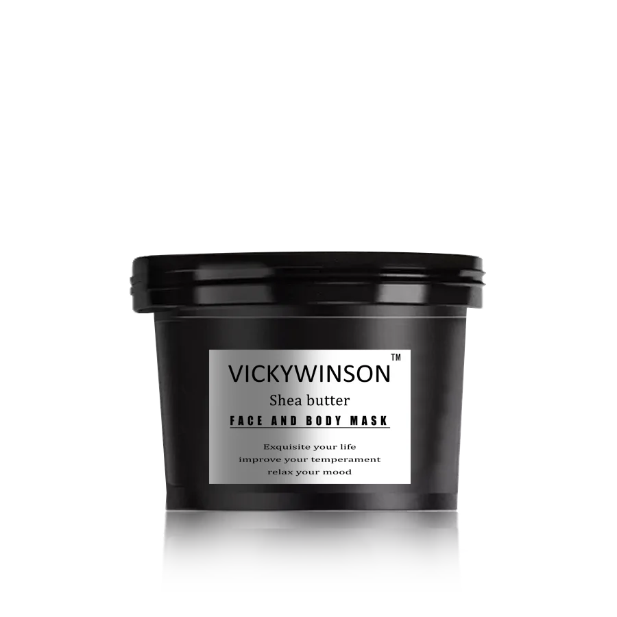 VICKYWINSON Shea butter scrub cream 50g Natural Body Care Coconut Oil Scrub Exfoliating Whitening Moisturizing Skin Care