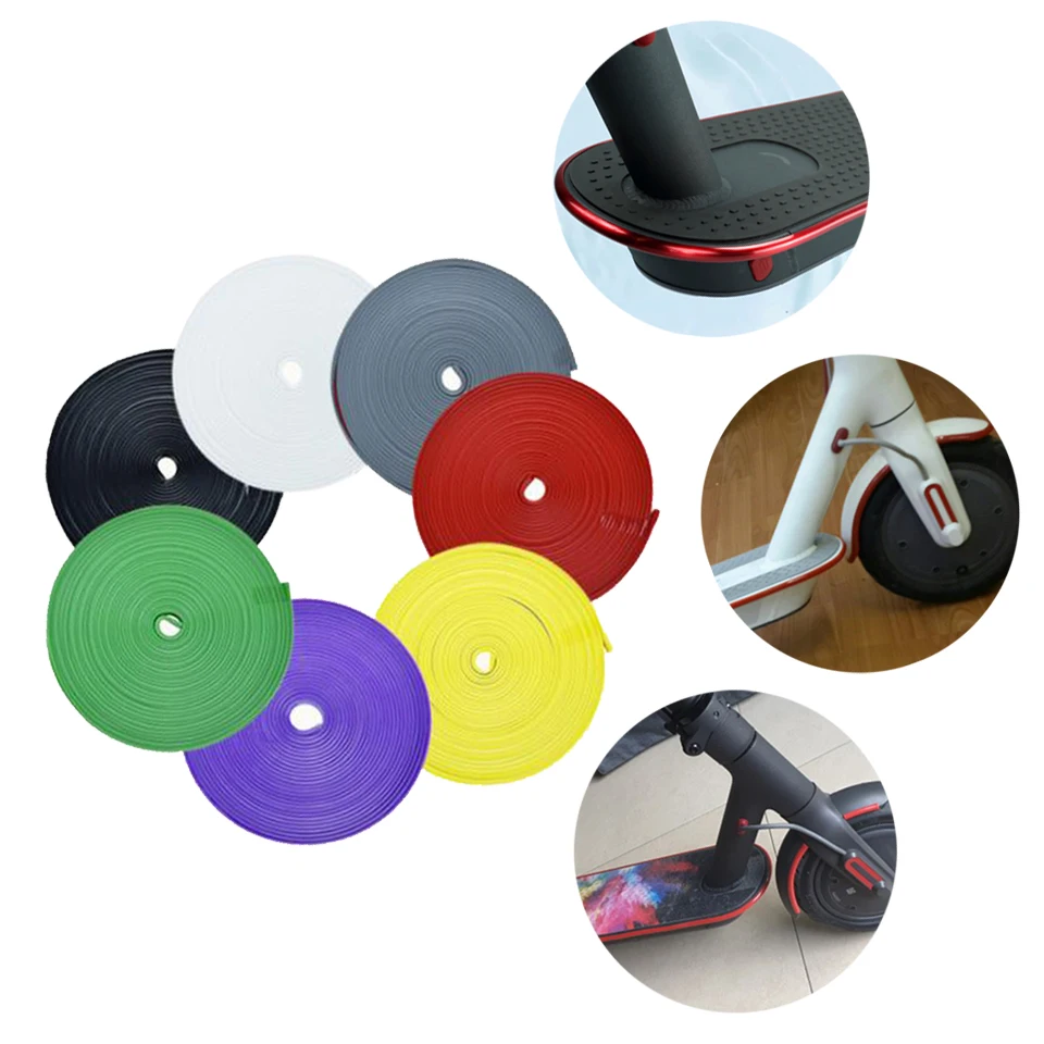 

2M Anti-collision Strip for Xiaomi M365 Pro 1S scooter/2M Self-Adhesive Decorative Strip Scooter Body Bumper Scratch Strips