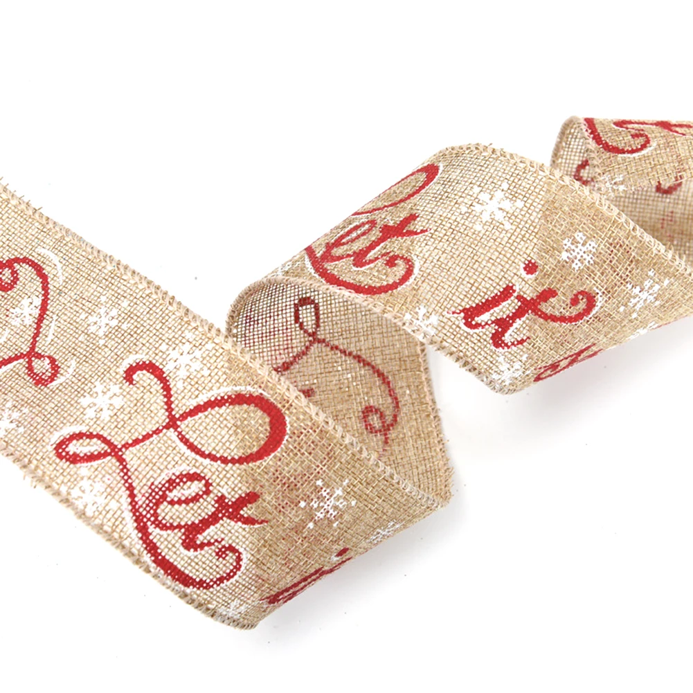 Рождественские снежинки шар печать ленты DIY упаковка вечерние ремесло дерево