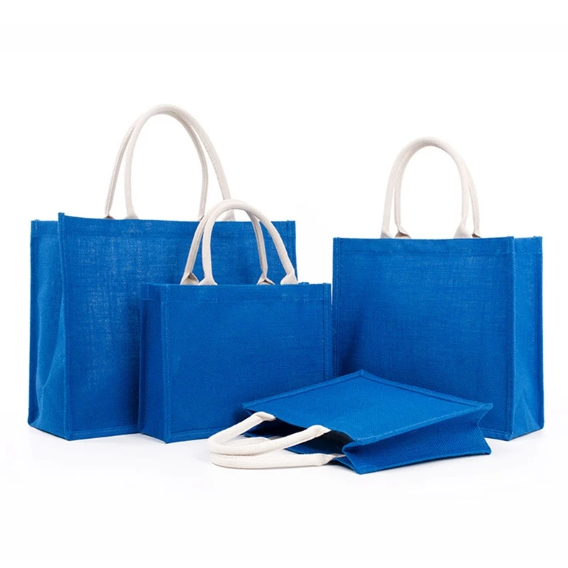 

Burlap Tote Jute Tote Bag Eco Friendly with Handles Laminated Interior Gift Bags