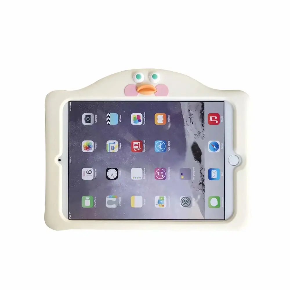 white Чехол-подставка для планшета, для Ipad 10,2, retina, силикагель, силиконовый, мультяшный, детский, безопасный Чехол для Apple, Ipad 10,2 дюймов,, чехол+ ручка - Цвет: white