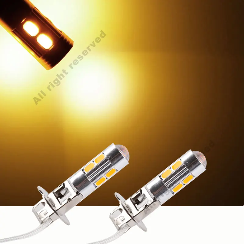 Светодиодный светильник высокой мощности для авто 2 шт. H3 Сменные лампы