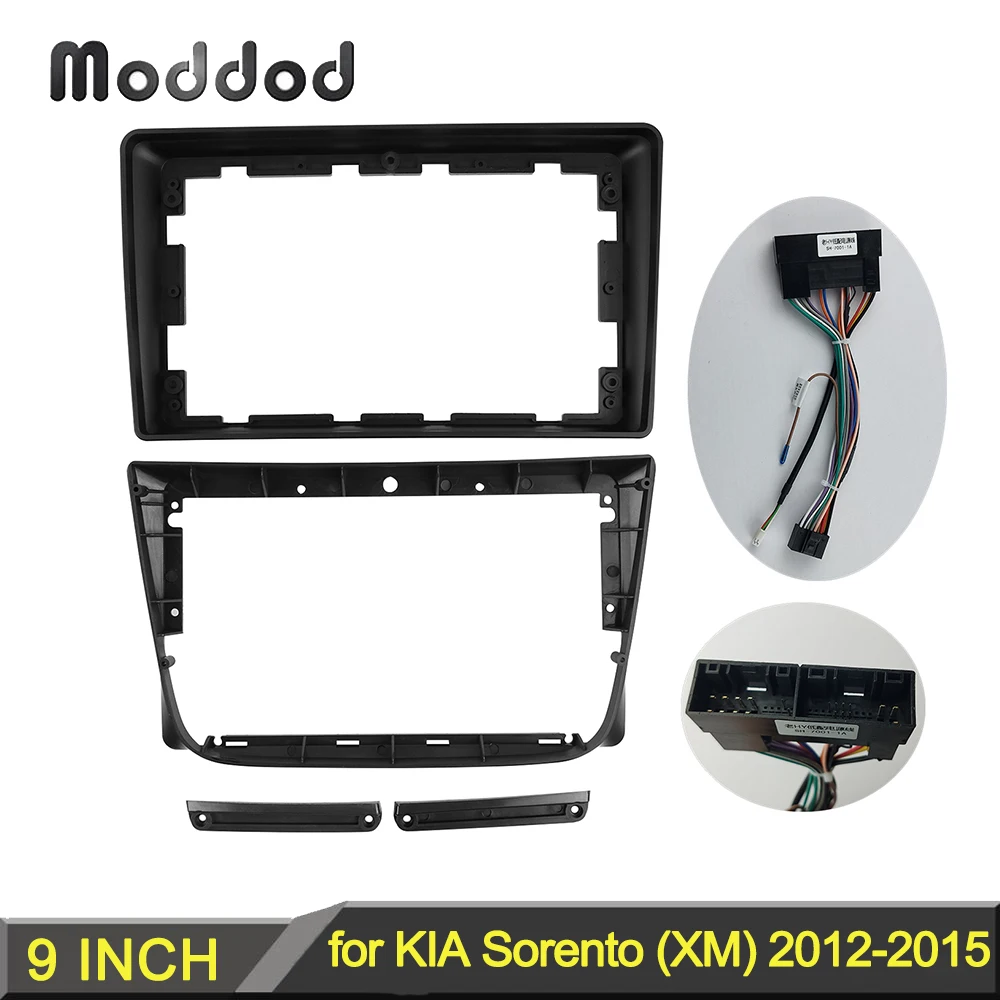 

Car Radio Fascia for KIA SORENTO 2013 9 INCH Frame Stereo DVD Player Install Surround Trim Panel Double Din Face Plate Bezel