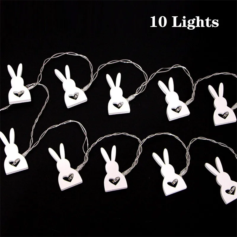 

Светящаяся гирлянда в виде пасхального кролика, 10 светодиодов