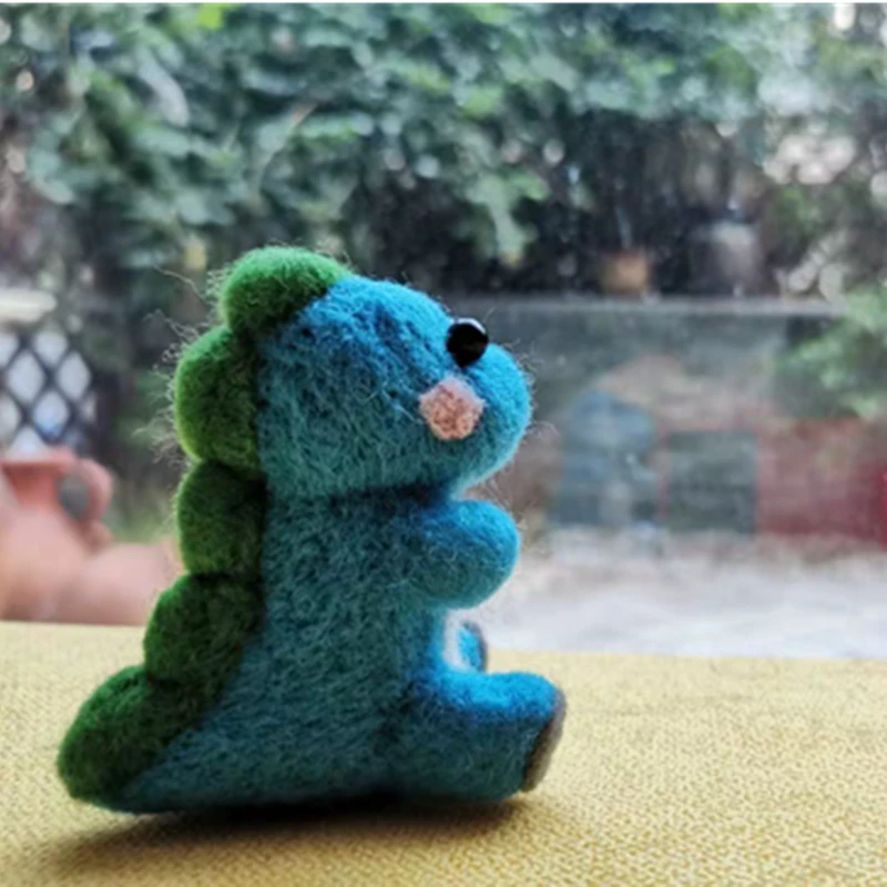 Шерсть фетр ручной работы животных милый динозавр наборы для поделок игла