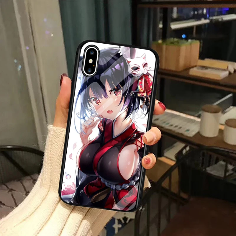 2 Чехол из закаленного стекла для телефона для мобильных игр Azur Лейн для iPhone 11 Pro Max X XS Max XR 6 6s 7 8 Plus, сексуальный Чехол для мобильного телефона - Цвет: 2