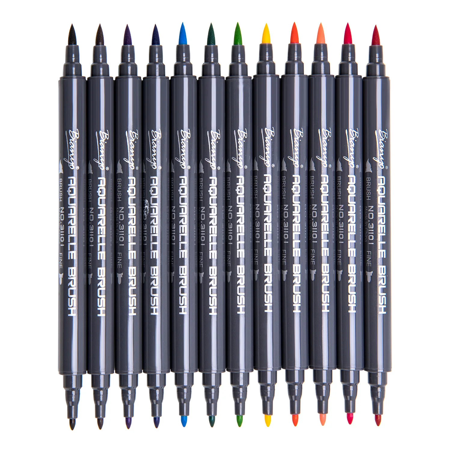 Двухсторонняя мягкая кисть-маркер Акварельная краска с двойной головкой