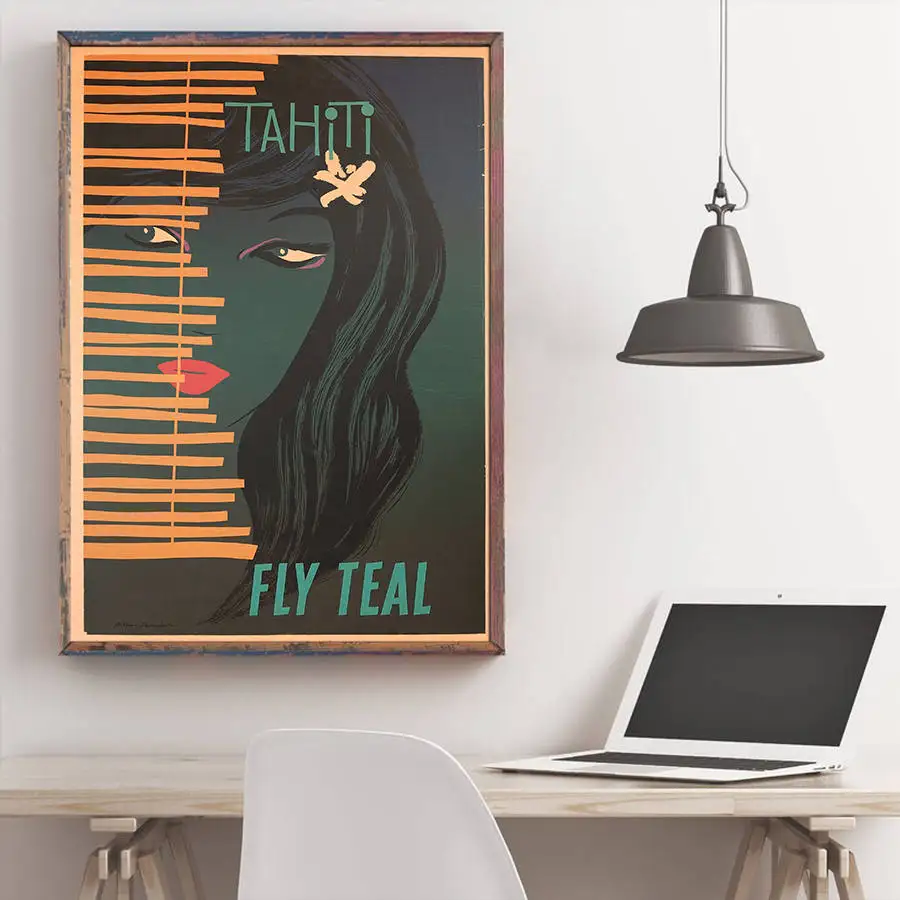 Город путешествия плакат Расположение знака ручная роспись крафт бумага