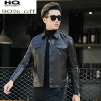 high end 100 genuine leather jackets male 2022 autumn real goatskin leather jacket spring fashion mens clothes veste homme gmm