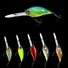 WALK FISH, 1 шт., 70 мм75 мм, рыболовные приманки плавающий кривошипный воблер, рыболовные приманки с объемными глазами, искусственная, жесткая, для рыбалки, приманка, свимбейт, Снасть