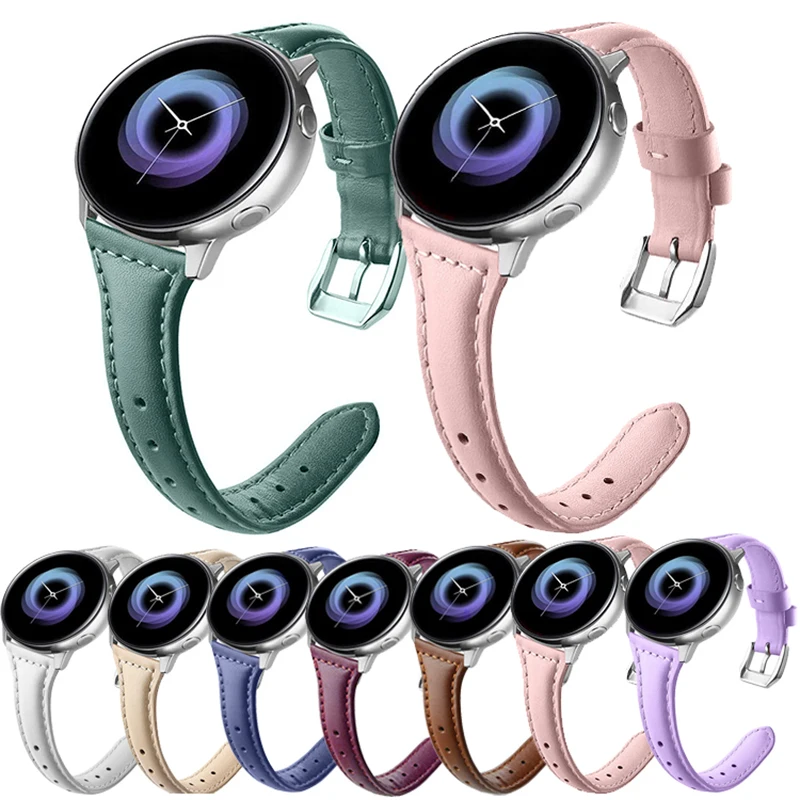 

22mm Leather Watch Bands for For Huawei watch GT/GT46mm/GT2 46mm Bracelet Sport Pure Color Strap First layer cowhide Wristband