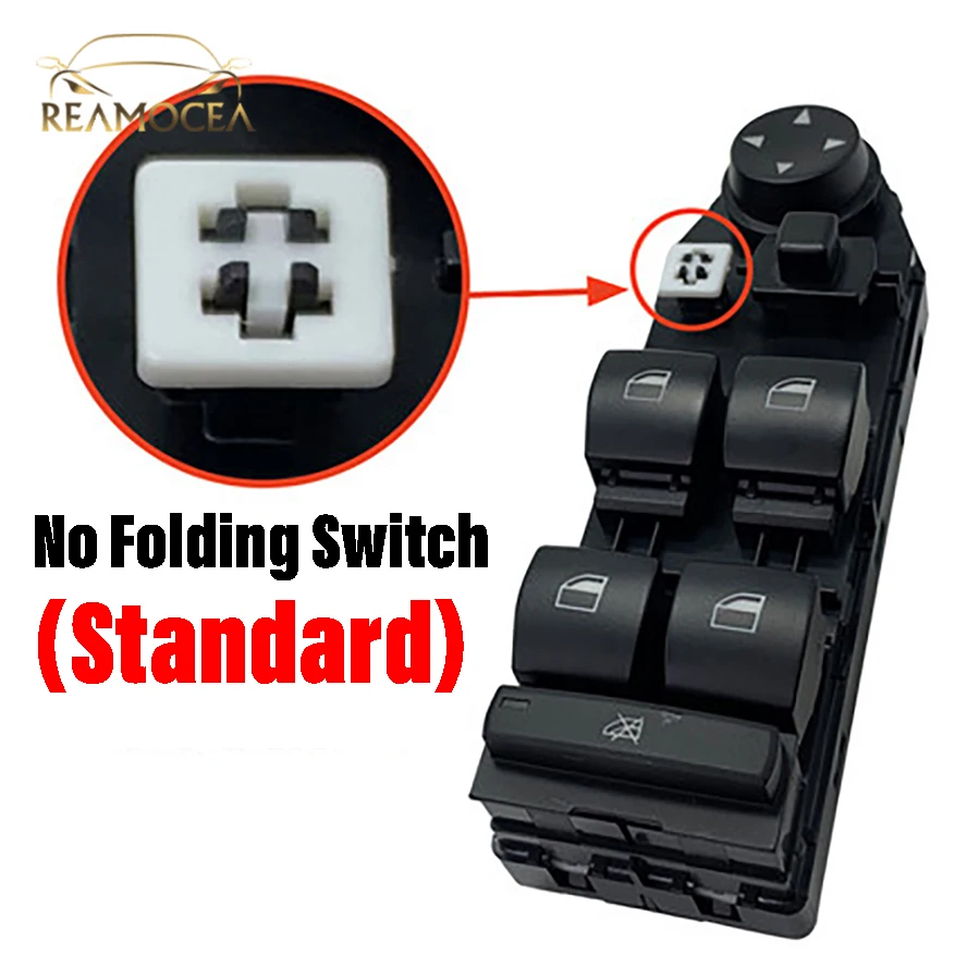 

Черный подъемник окон водителя Reamocea, переключатель управления зеркалом 61313414354, подходит для BMW E83 X3 2004 2005 2006 2007 2008 2009 2010