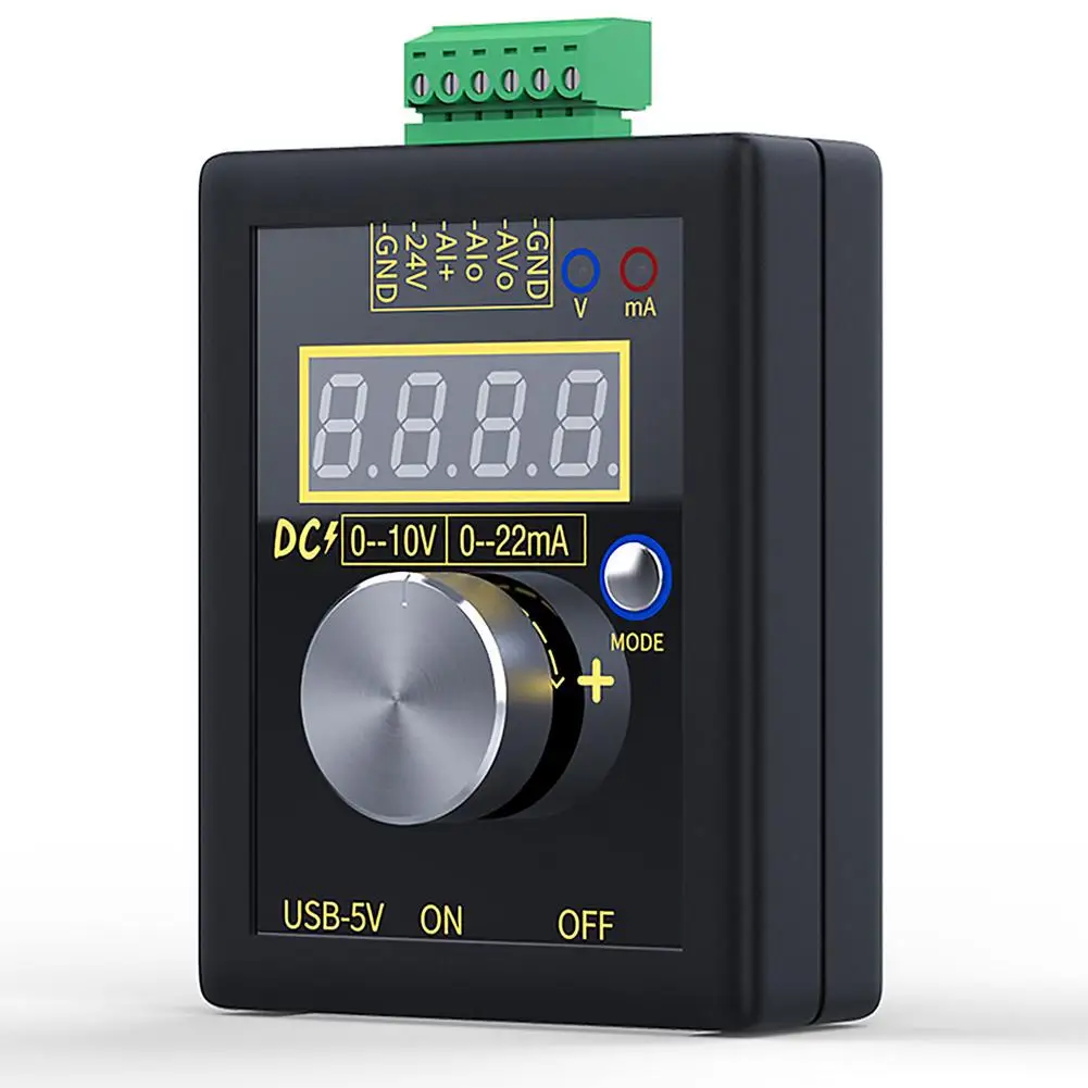 

New High Precision Handheld Portable 0-22mA 0-10V Signal Generator Adjustable Current Voltage Analog Simulator With LED Display