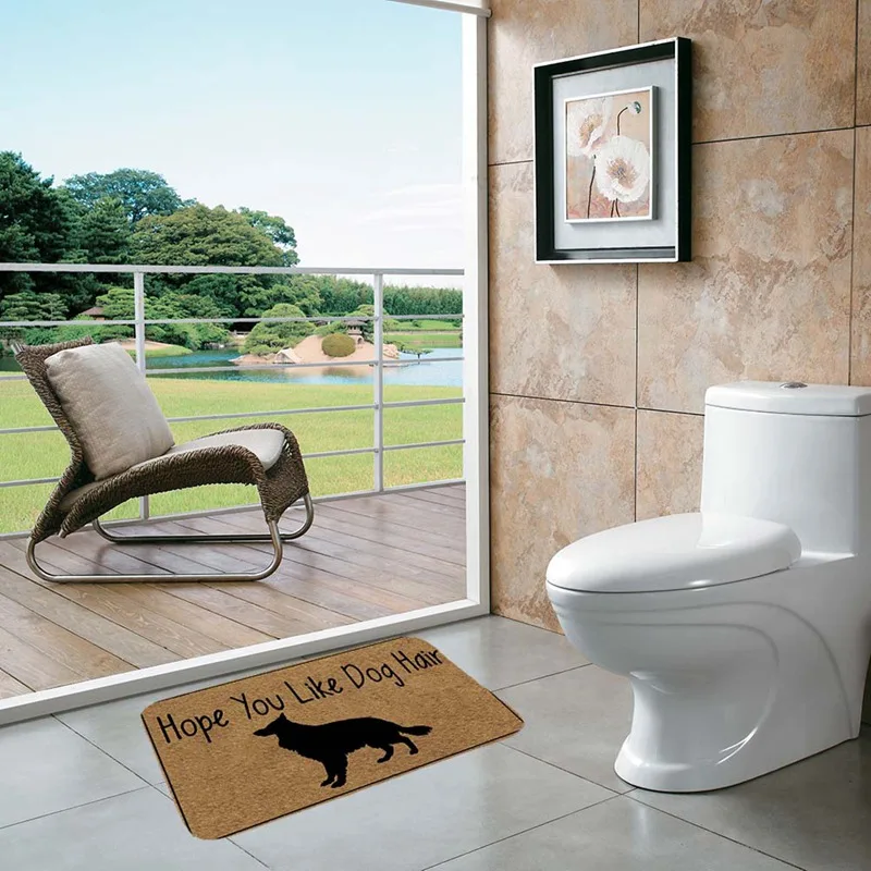 Коврик фланелевый для дома 40x60 см нескользящий прямоугольный ковер с надписью