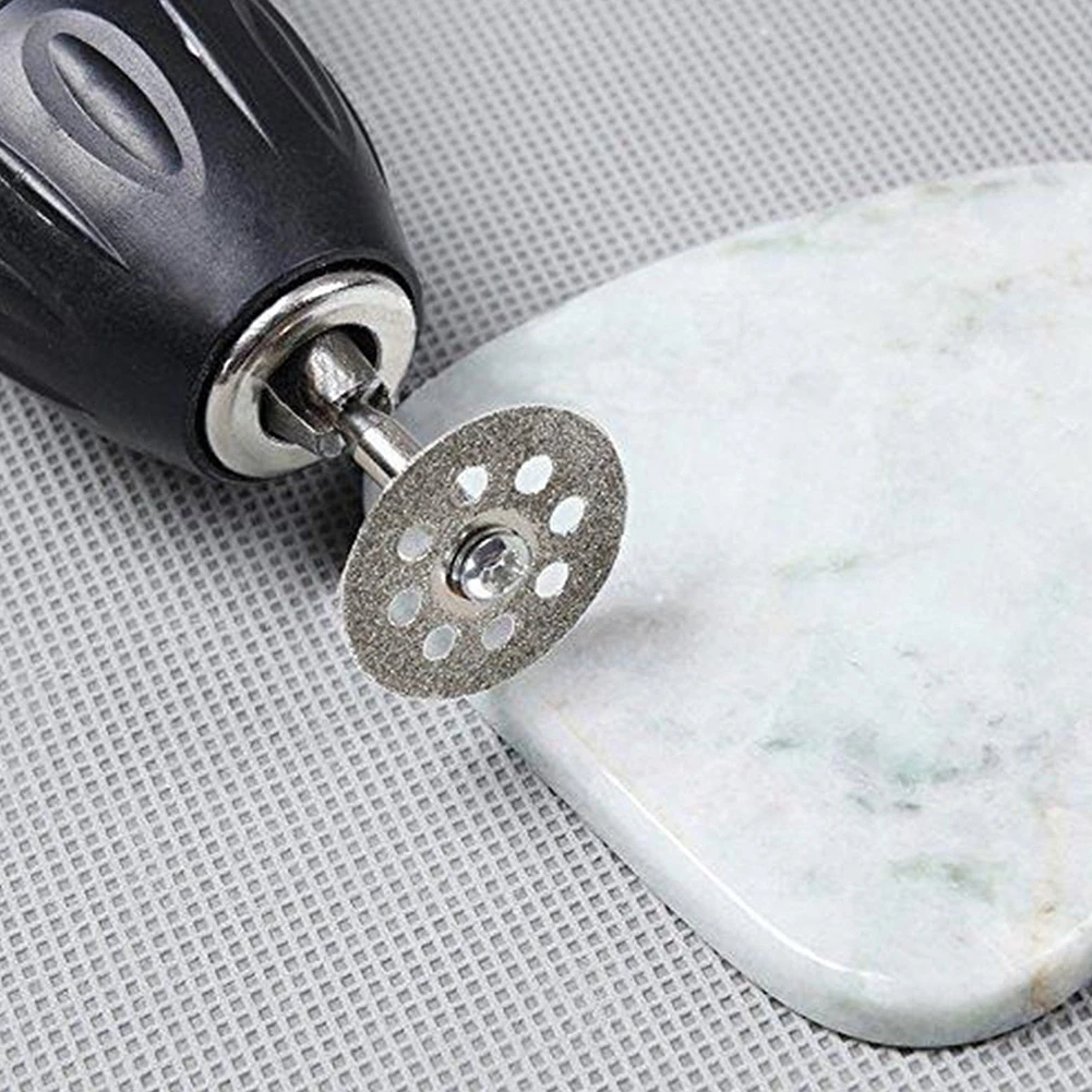 

10pcs 22mm Diamond Saw Blades Easy Install Connecting Abrasive Mini Wheel Durable Cutting Disc Rotary Tool Drill Universal Shank