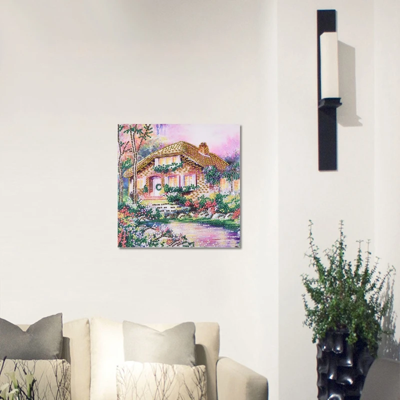 Новый Сад 5D Diy Алмаз особенной формы картина крестиком лес дом декоративный