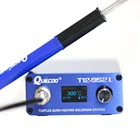 Цифровой паяльник с быстрым нагревом, электронные наконечники для паяльника, новая версия 2021 с P9, инструменты для ремонта с синей ручкой