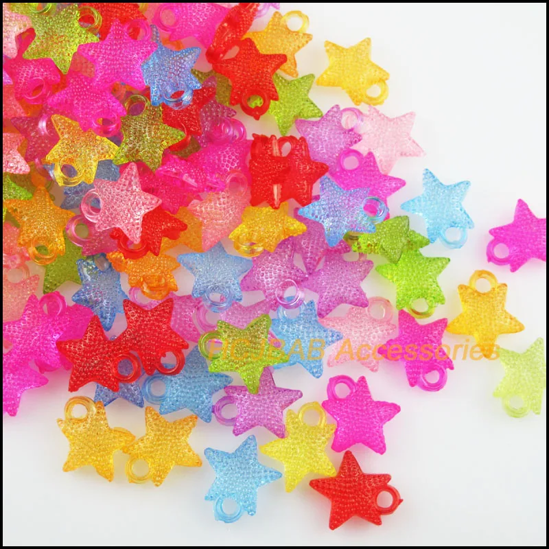 Модные 90 шт. Кристальный со смешанными пластиковыми акриловые кулон Подвеска