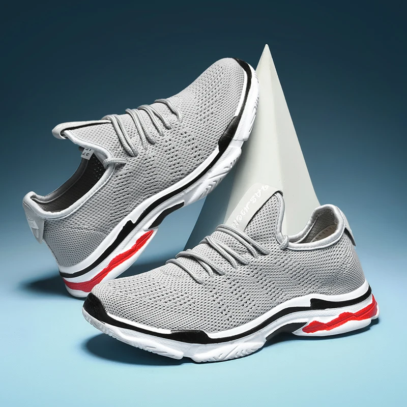 

2020 Summer New Running Shoes New Couple Breathable Flying Woven Tide Shoes Outdoor Sport Shoes Men Lightweight Sneakers Male