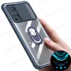 Противоударный прозрачный акриловый чехол для телефона Xiao mi 1 1T Pro 5G, защитная Магнитная подставка для объектива mi 1T 10i 10T Pro