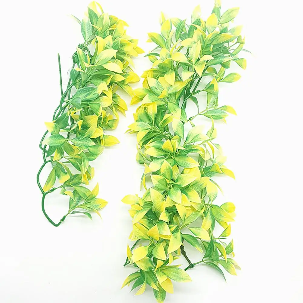 Искусственная Водная Трава Рыба змея рептилия аквариум растение украшение