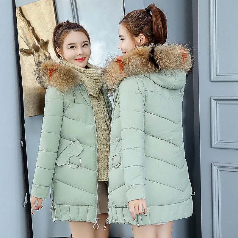 

Winter Female Long Jacket 2020 Winter Coat Women Fake Fur Collar Warm Woman Parka Outerwear Down Jacket Winter Jacket Women Coat