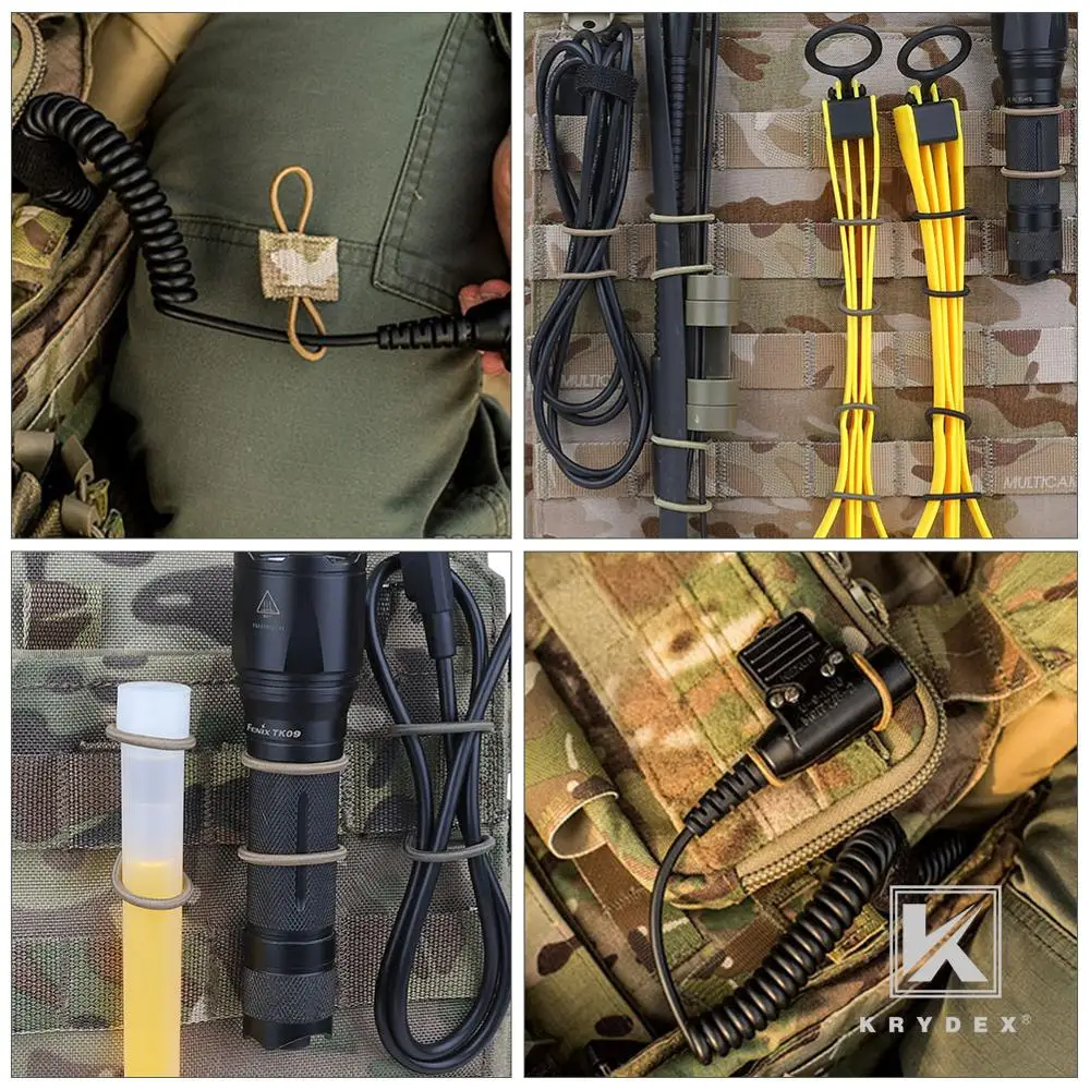 Эластичная конверсионная Пряжка KRYDEX Multicam MOLLE антенный кабель связи