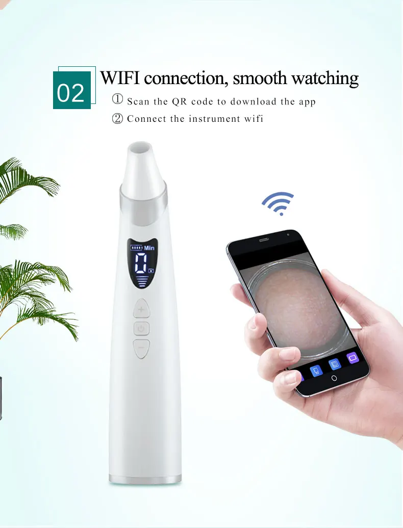 

Electric Visual Blackhead Suction Instrument Five-Speed Adjustment Household Cleansing Pore Cleaner For Skin Care Tool