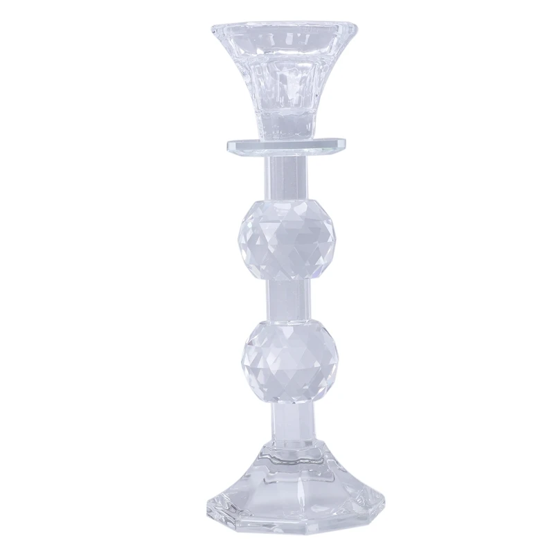 Модные хрустальные подсвечники 7 дюймов подсвечник ваза для цветов стол