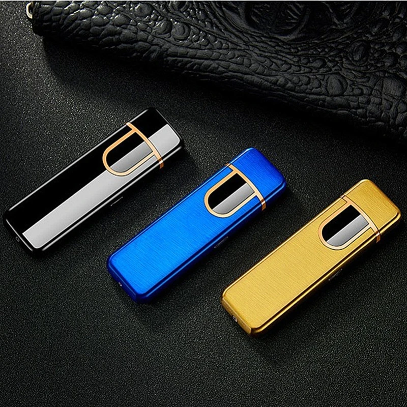 Usb плазменная зажигалка сенсорная Индукционная ветрозащитная электрическая