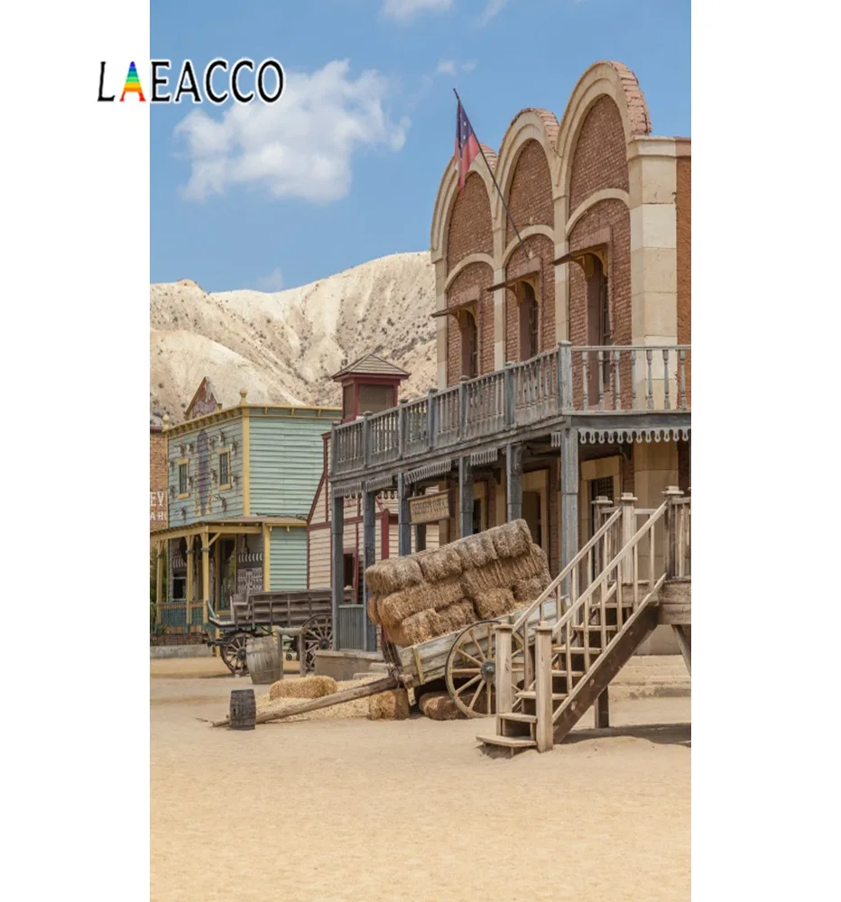 Laeacco салун фоны для фотографии западный ковбой США старый дом сена сценические