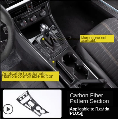 

Fit for Volkswagen Lavida plus 18-19 special central control panel shift water cup frame decoration paste interior sequins