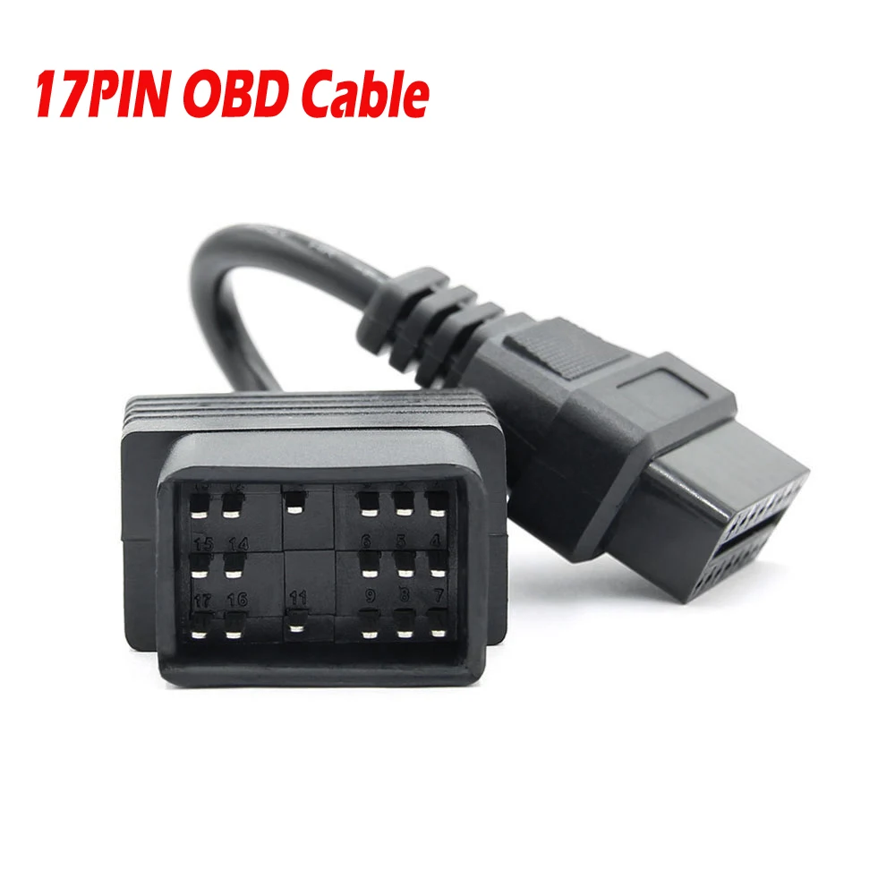 OBD2 кабель адаптер для Toyota 17Pin папа к 16Pin женский OBD OBDII разъем 22 Pin ODB2 TOYOTA|Кабели и