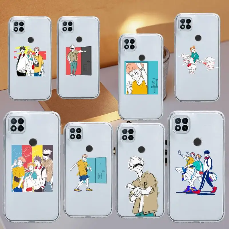 

Jujutsu Kaisen Japan anime Phone Case Transparent for Xiaomi redmi note 8 9 10 11 t lite pro ultra mix 4 k40