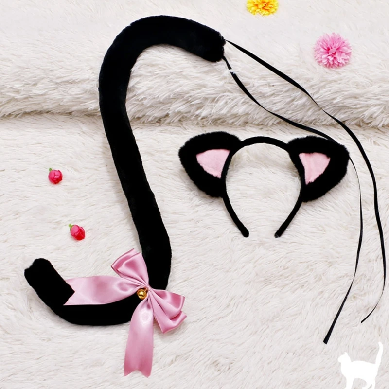Для женщин для девочек милые Детские ободки с кошачьими ушками плюшевые головная