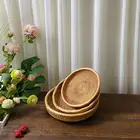 Корзина для хранения ручной работы из ротанга, поднос для хранения завтрака ручной работы, моющаяся корзина для хранения из ротанга, декоративная фотография