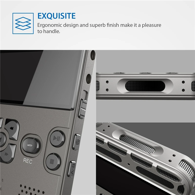 Цифровой диктофон с голосовой активацией MP3 плеер 32 ГБ музыкальный карта одной