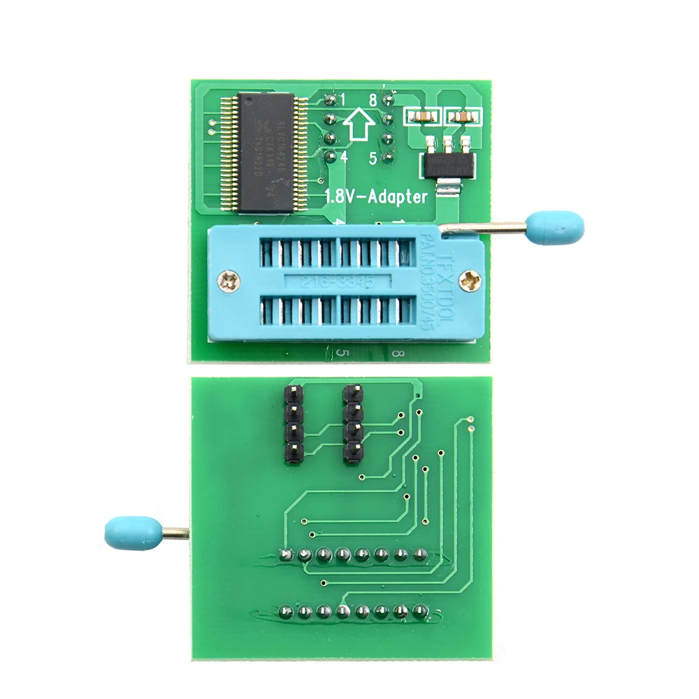 1.8V adapter for motherboard SPI Flash SOP8 DIP8 W25 MX25 use on programmers TL866CS TL866A EZP CH341 |