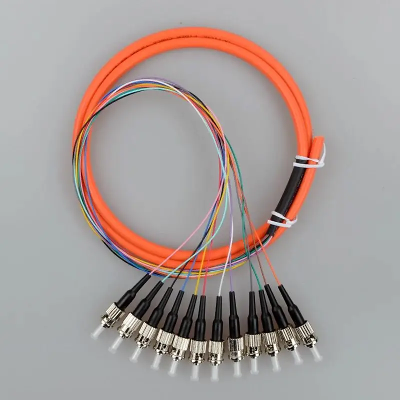 Волоконно оптический комплект Pigtail ST мультимодовый мм OM1 62 5/125 12 Core завод патч корд
