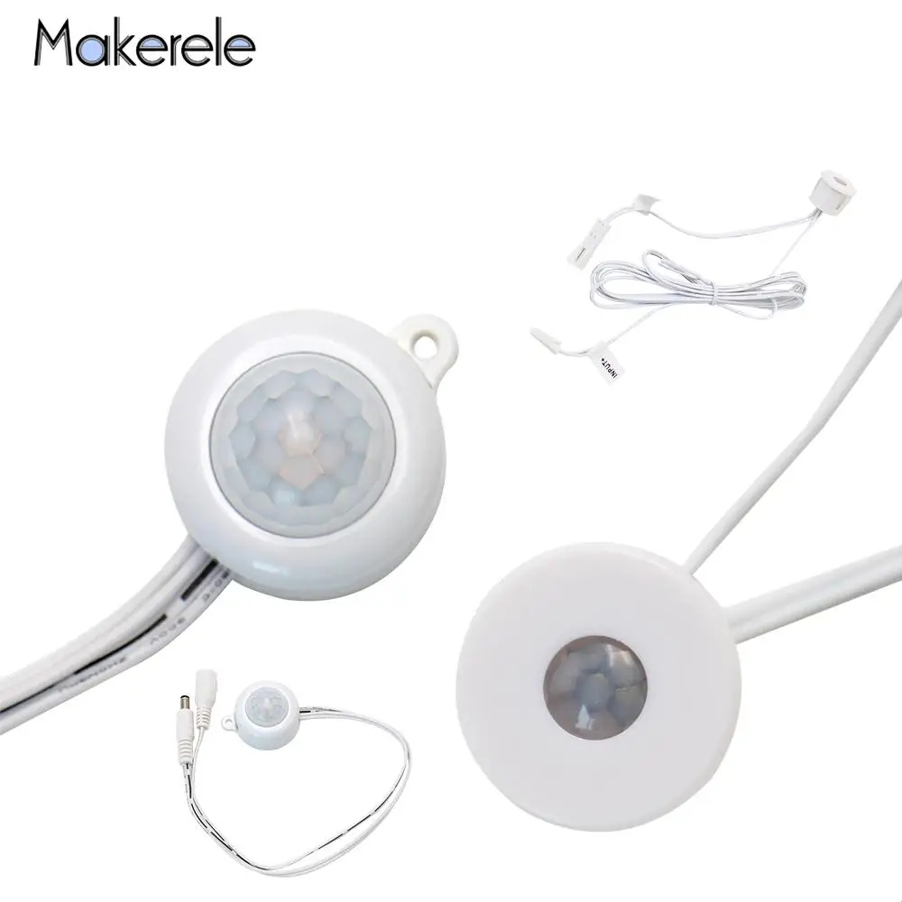 

12V LED PIR Infrared Ray Motion Sensor Body Touch Switch Auto Intelligent Light Lamp On Off Detector Switch With Light Control