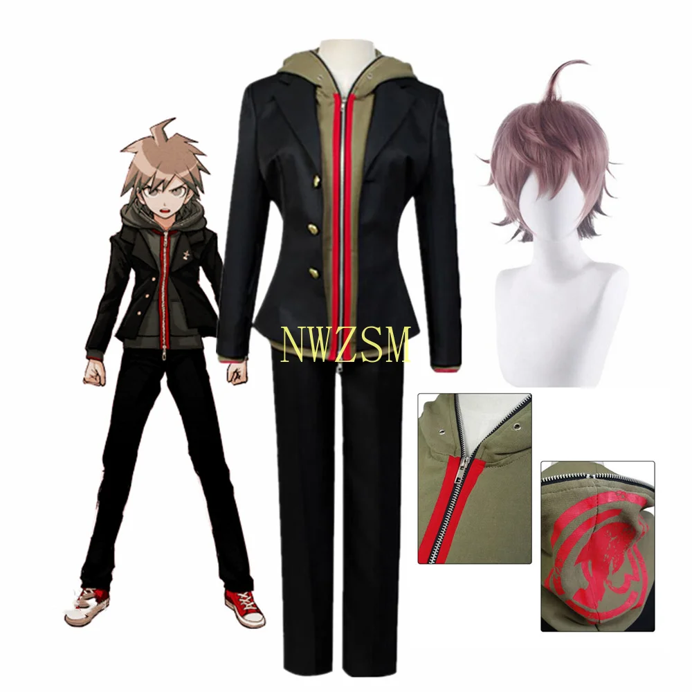 

Anime Danganronpa Naegi Makoto Uniform Hoodie Cosplay Costume
