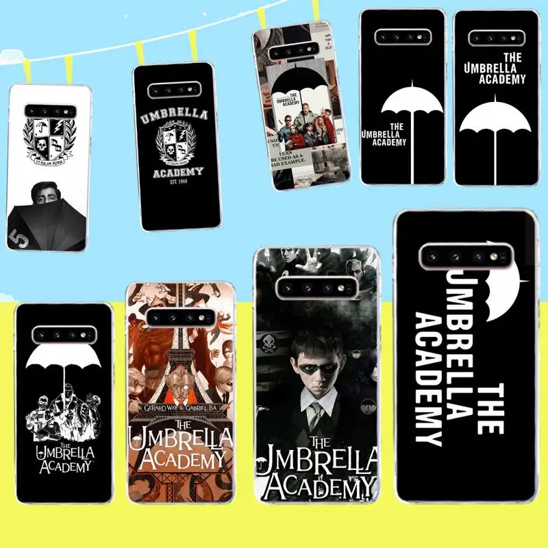 

CUTEWANAN The Umbrella Academy Soft Silicone Black Phone Case for Samsung S9 plus S5 S6 S7 edge S8 S10 plus