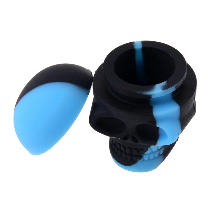 3 мл силиконовый концентрат воска в виде черепа контейнер для масла баночка Bho Slick