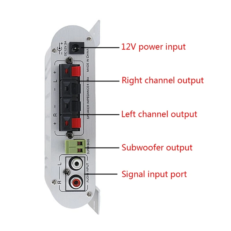 2022 New Cable Power Amplifier Digital Hi-Fi 2.1CH 40W 2x20W Subwoofer Stereo-BASS Player | Электроника