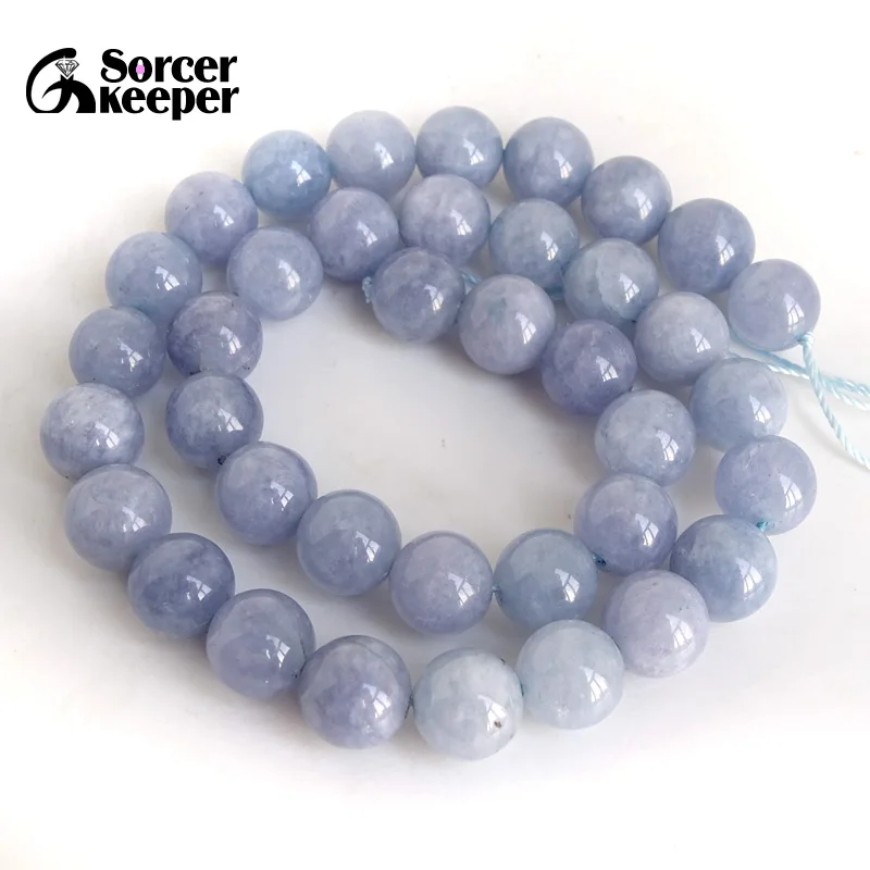 8 мм 10 круглый синий натуральный камень кристалл свободные бусины нить 15 &quotдля