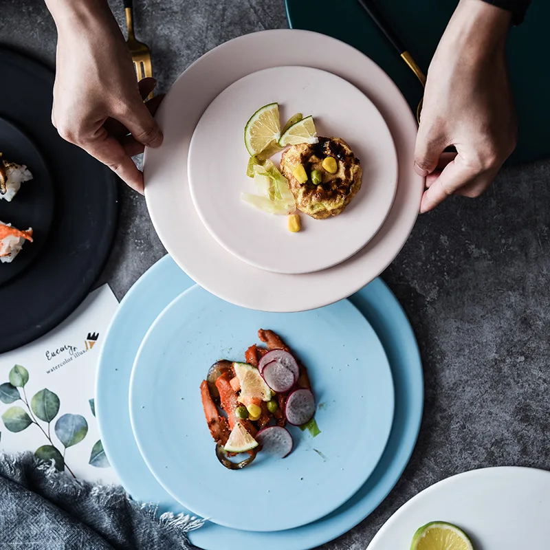 Туфли на плоской подошве с круглым носком тарелкой гостиничный керамический