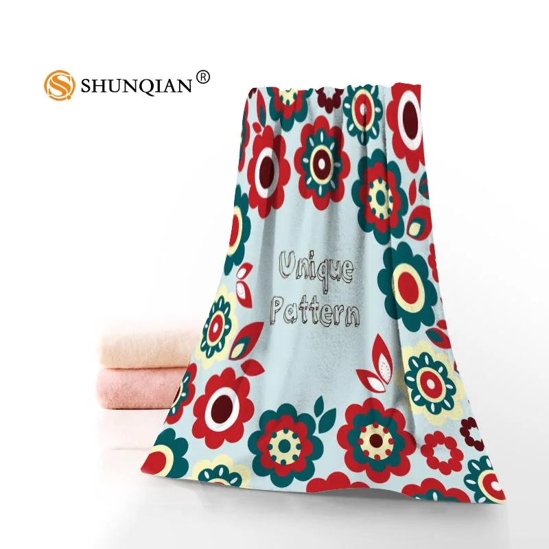 

Полотенце для лица/банное полотенце с индивидуальным цветным узором из микрофибры/полотенце для лица/душа Размер s 35x75 см, 70x140 см