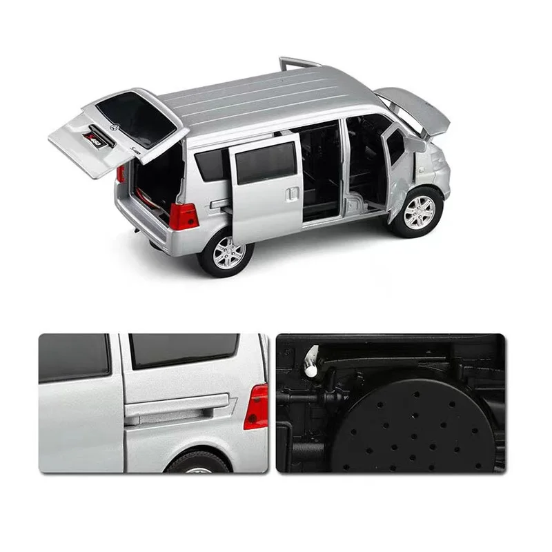 

1/32 Alloy Simulation Changan Star Minivan M P V Toy Car Model Metal Die Cast Sound Light Van Model Vehicle Toy Collection Gift