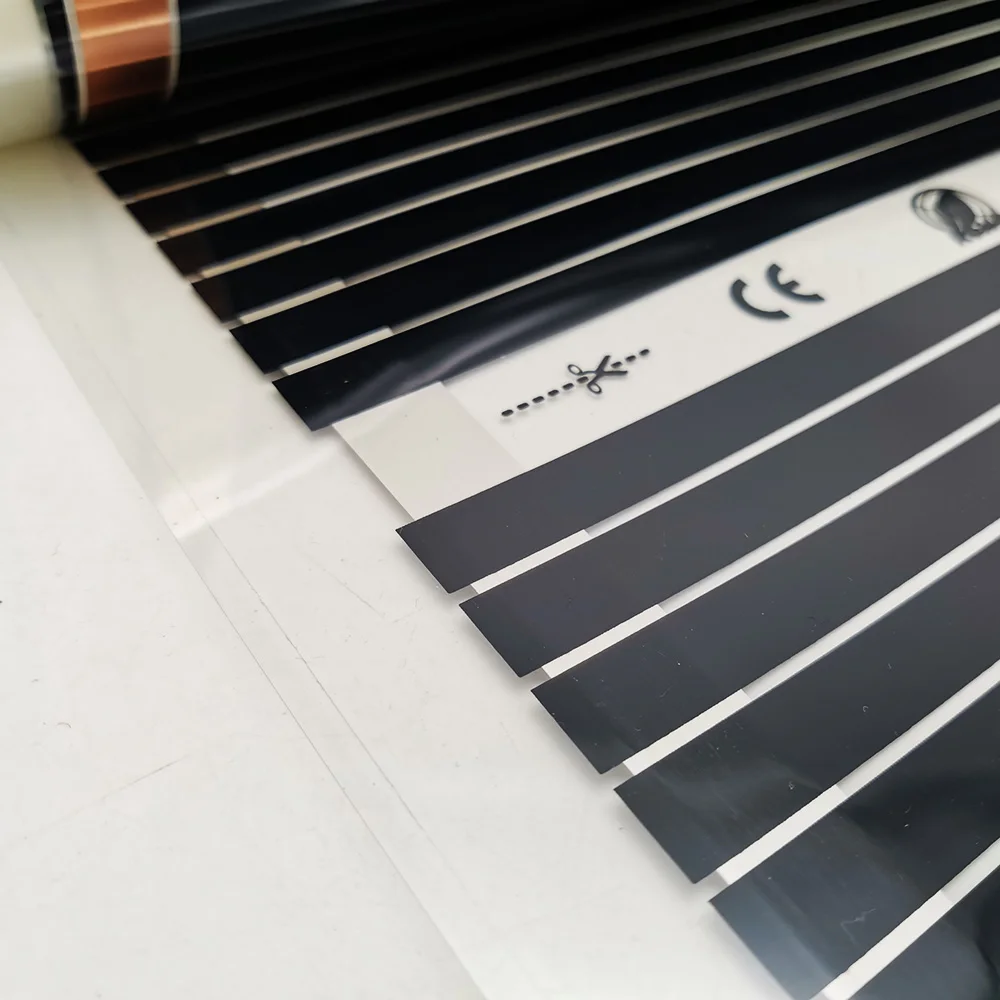 MINCO HEAT 50 см x 10 М Инфракрасный углеродный теплый напольный коврик 220 Вт/м2 комплект