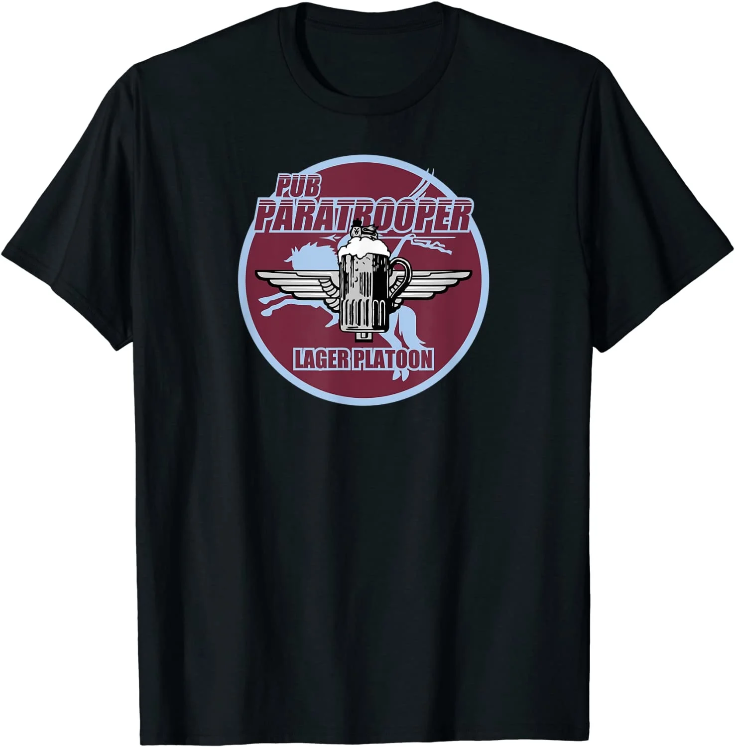 

Pub Paratrooper Funny Colchter Garrison T-shirts. Summer Lasting Charm Men T-shirts New S-3XL
